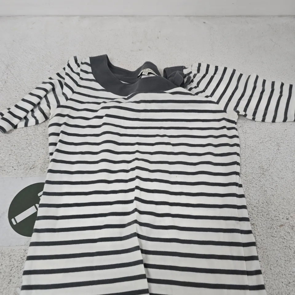 LAURA ASHLEY STRIPED LONG-SLEEVE TOP – UK 10