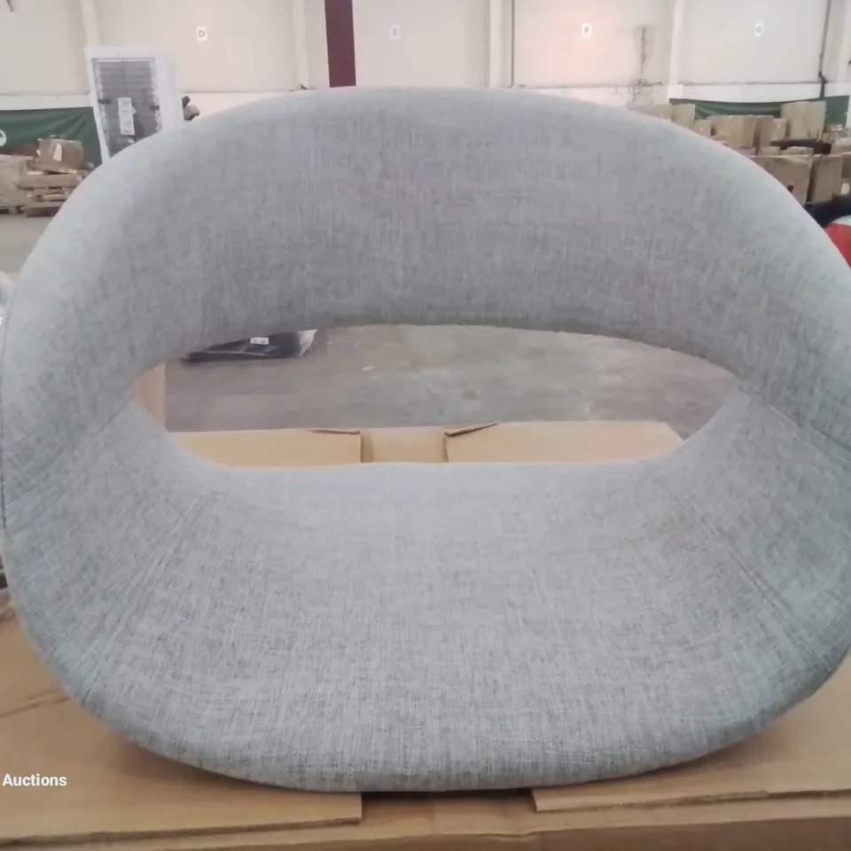 BOXED FABRIC UPHOLSTERED CACHAN CURVED DINING/SIDE CHAIR (1 BOX 1 CHAIR)