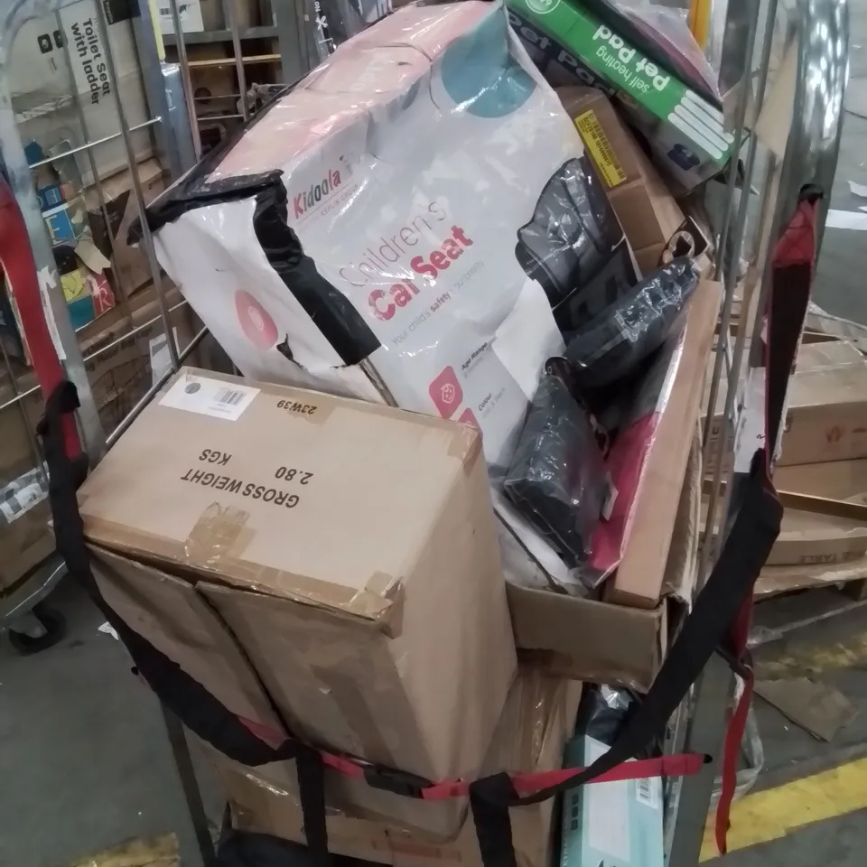CAGE CONTAINING VARIOUS HOUSEHOLD/GARDEN ITEMS ETC.