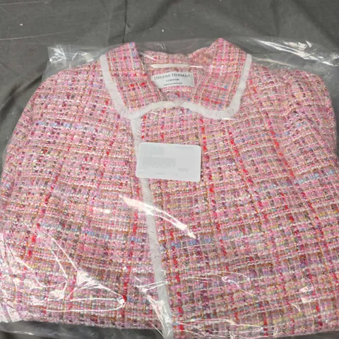 HELENE BERMAN EDGE TO EDGE JACKET IN PINK - 16