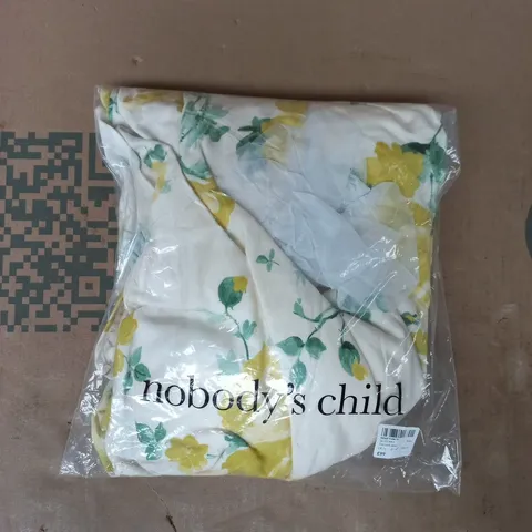 BAGGED NOBODY'S CHILD TORI MIDI DRESS IN CREAM/FLORAL SIZE UK 14