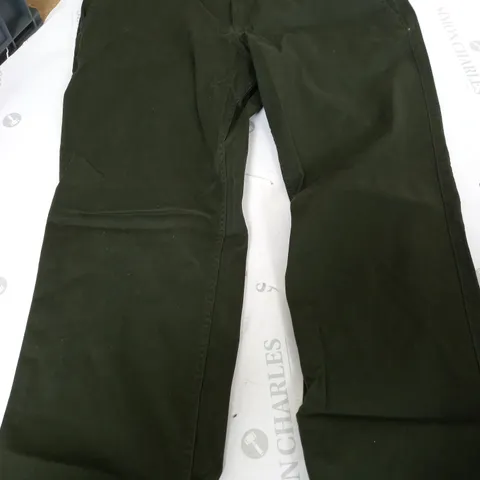 JACKS & JONES REGULAR FIT PANTS IN DARK GREEN - 34/30"