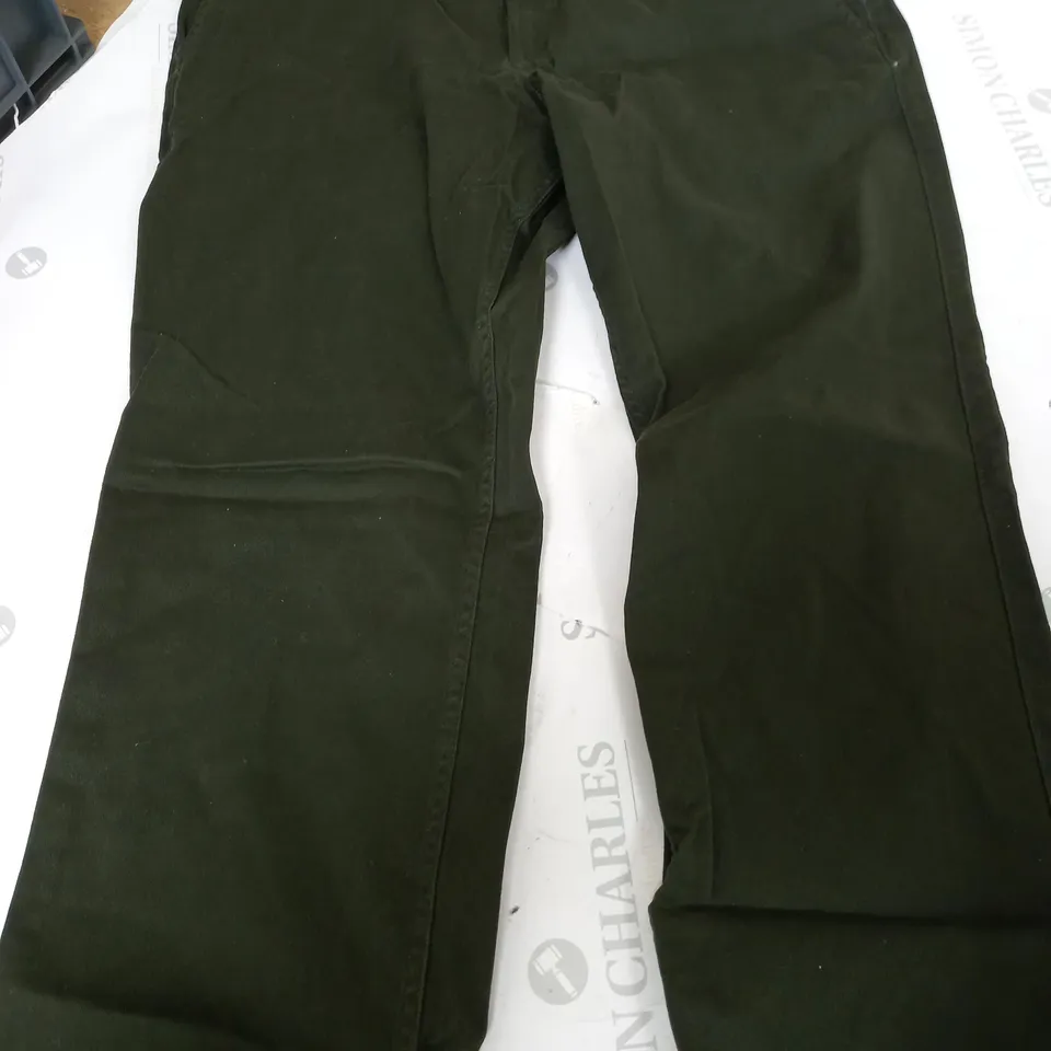 JACKS & JONES REGULAR FIT PANTS IN DARK GREEN - 34/30"
