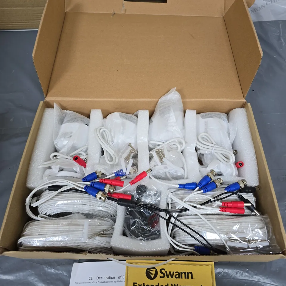 SWANN CCTV SECURITY CAMERA SYSTEM – 4 CAMERAS (BOXED)
