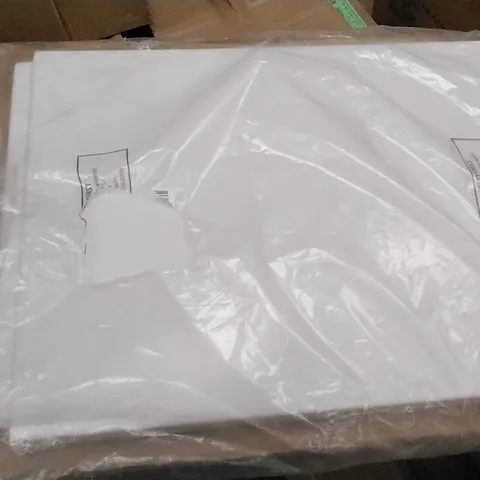 BOXED FLAT END PANEL C/W CLIPS 700MM WHITE