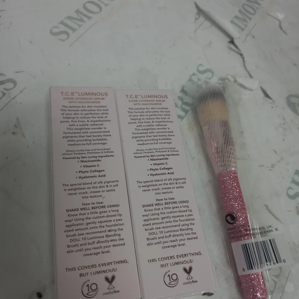 2 X T.C.E LUMINOUS DOLL 10 WITH 1 x BRUSH