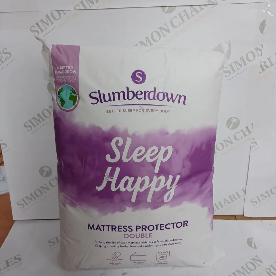 SLUMBERDOWN MATTRESS PROTECTOR DOUBLE BED
