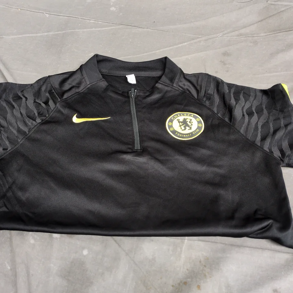 NIKE CHELSEA FC TRAINING TOP – UK M – BLACK