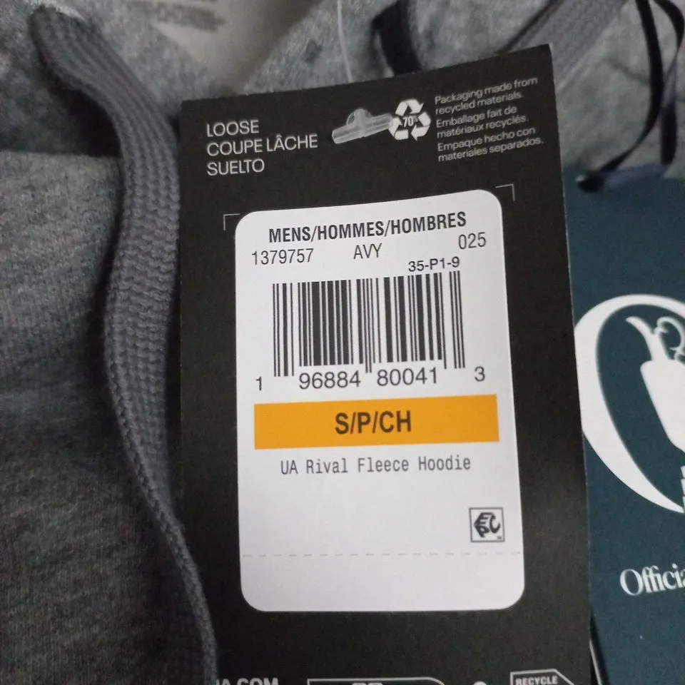 UNDER ARMOUR RIVAL FLEECE HOODIE – MEN'S, GREY, S (S/P/CH)