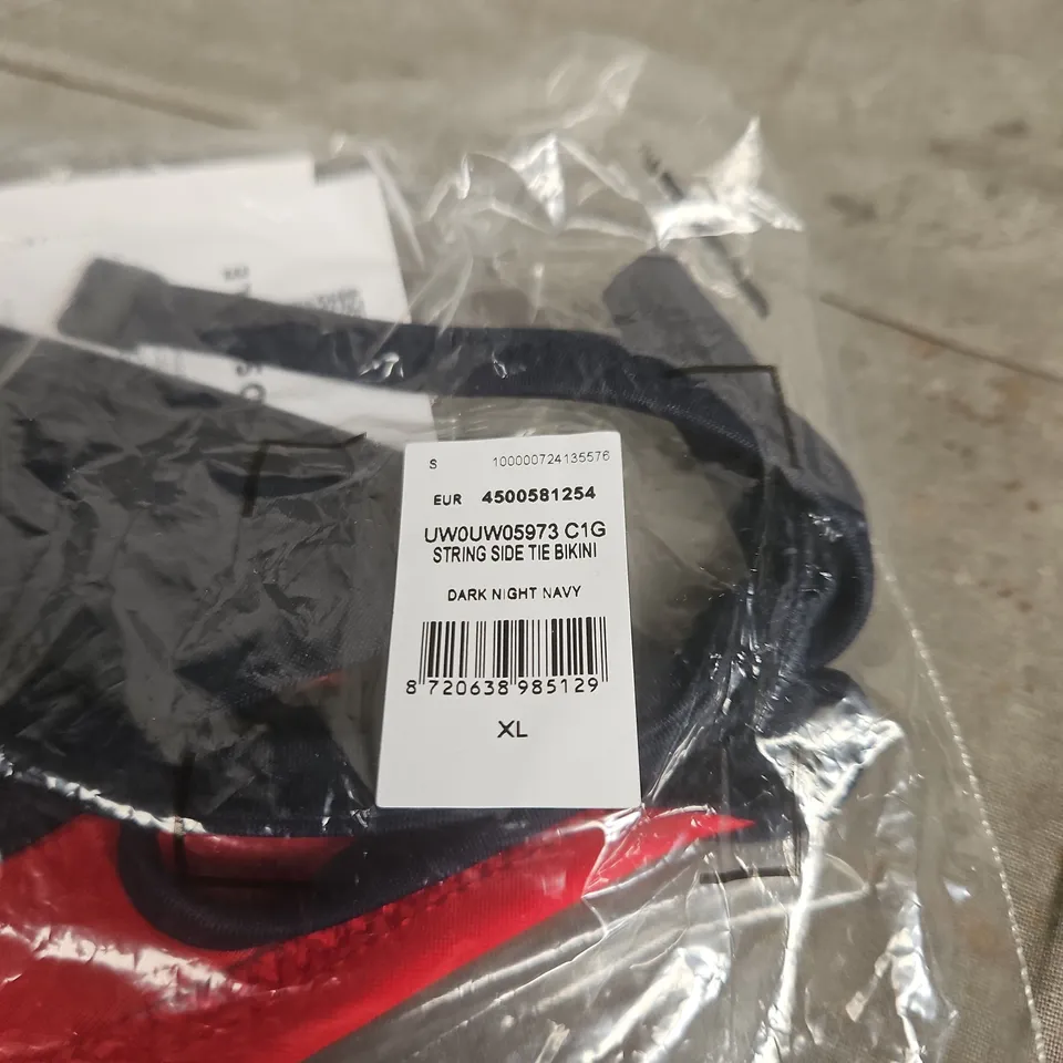 TOMMY HILFIGER DARK NIGHT NAVY STRING SIDE BIKINI BOTTOMS XL TAGGED