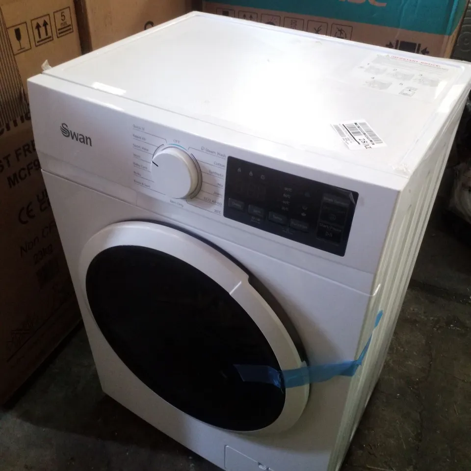 SWAN SW75130B 9KG LOAD, 1400 SPIN FREESTANDING WASHING MACHINE - WHITE