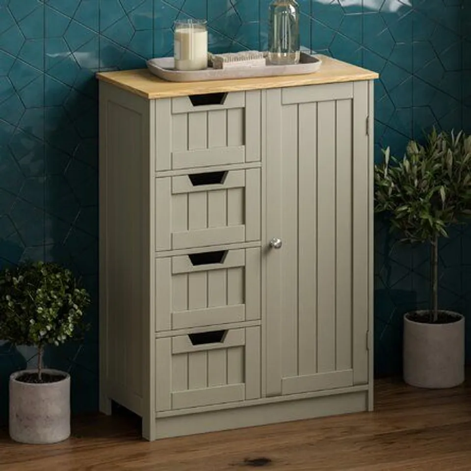 BOXED FREESTANDING CABINET -WHITE- (1 BOX)