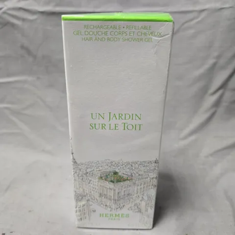 BOXED AND SEALED HERMÈS UN JARDIN SUR LE TOIT HAIR & BODY SHOWER GEL – REFILLABLE