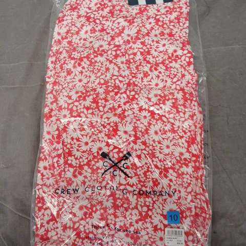 BAGGED CREW CLOTHING COMPANY AMBER SKIRT IN RED - SIZE 10