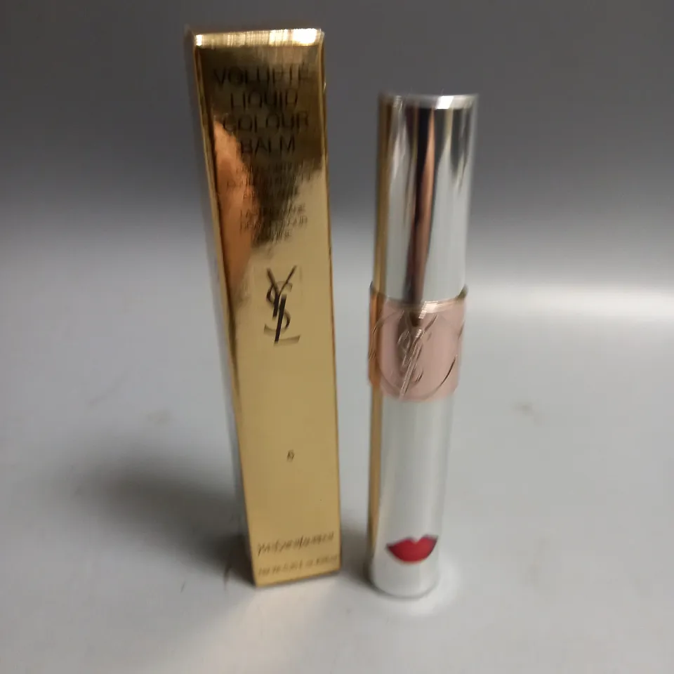 BOXED YVES SAINT LAURENT VOLUPTE LIQUID COLOUR BALM UNDRESS ME CORAL 6ML