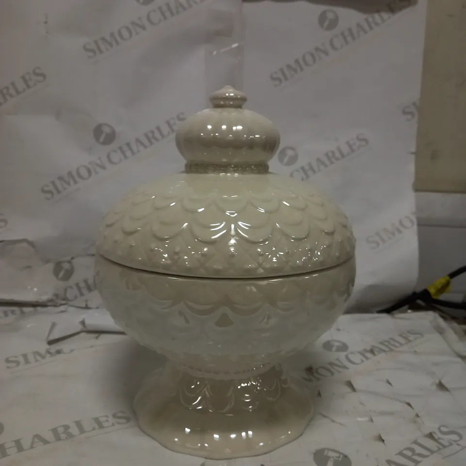 HOMEWORX BY HARRY SLATKIN PEARLISED CERAMIC FILLED ORNAMENT