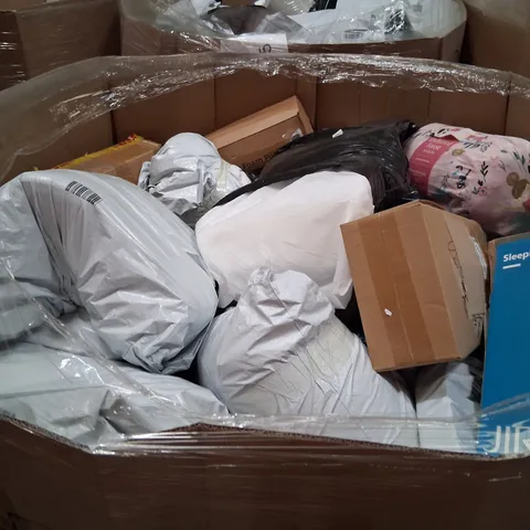 PALLET CONSISTING OF A LARGE QUANTITY OF ASSORTED PILLOWS AND SOFT FURNISHINGS