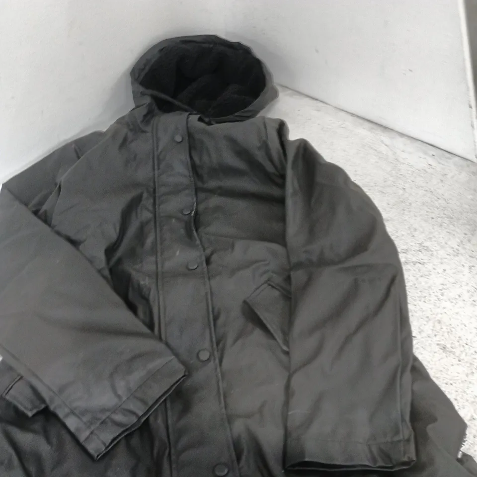 ONLY BLACK HOODED PADDED JACKET – WOMEN, UK S