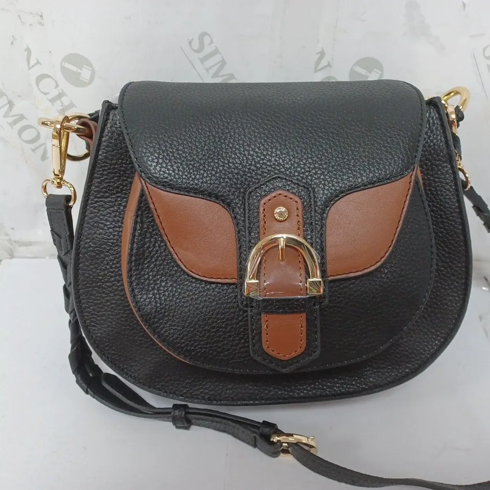 PAUL COSTELLOE GYMKHANA BAG IN BLACK/TAN