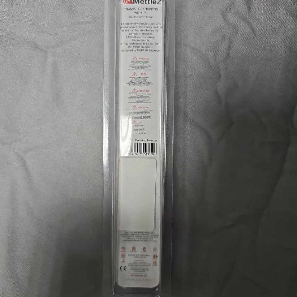 METTLEZ DRESSING TWEEZER, STAINLESS STEEL -  APPROXIMATELY 10 PCS 