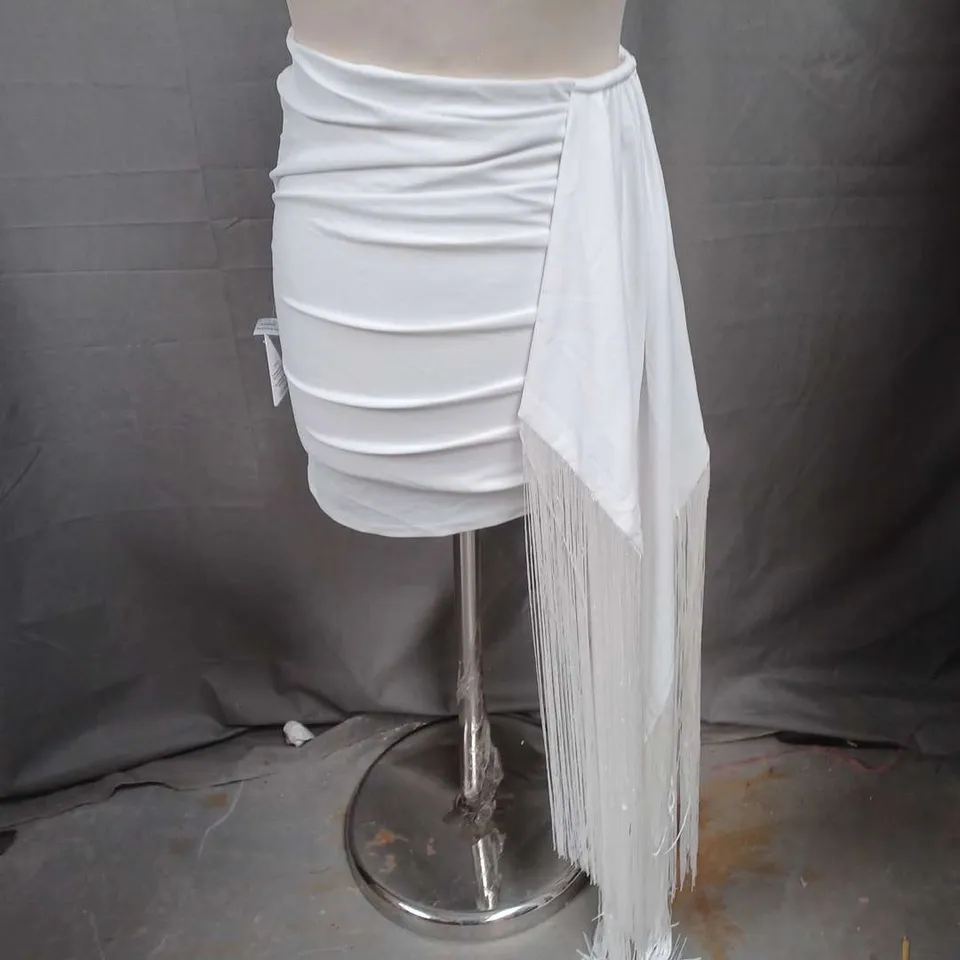 NADINE MERABI KELLY SKIRT IN WHITE SIZE XS