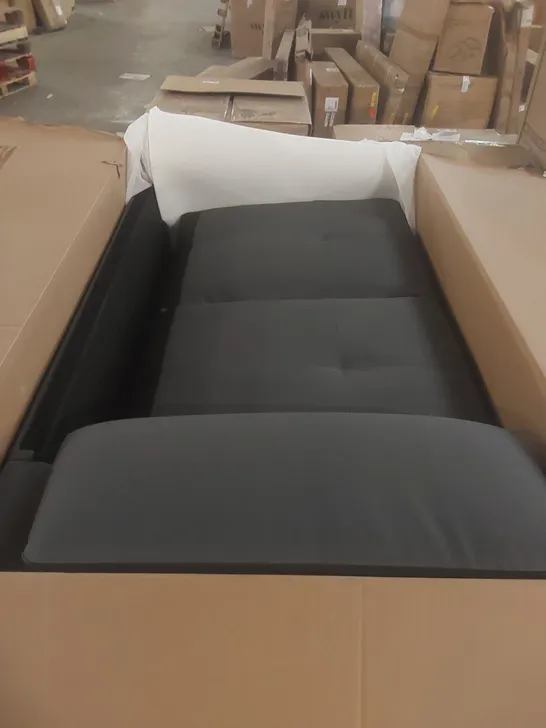 Lot 4010: BOXED KANSAS GREY PREMIUM FAUX LEATHER SOFA PARTS - BOXES 1 ...