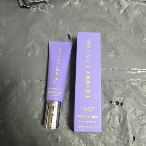 BOXED TRINNY LONDON SEE THE LIGHT MOISTURISER SPF 50+ 50ML