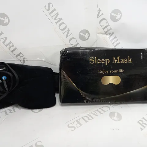BOXED UNBRANDED SLEEP MASK IN BLACK