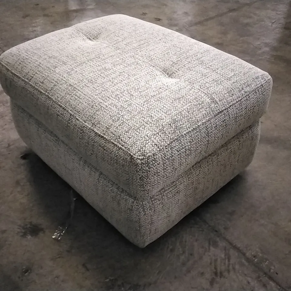 QUALITY BRITISH DESIGNED & MANUFACTURED G PLAN STRATFORD STORAGE FOOTSTOOL HARBOUR SLATE FABRIC