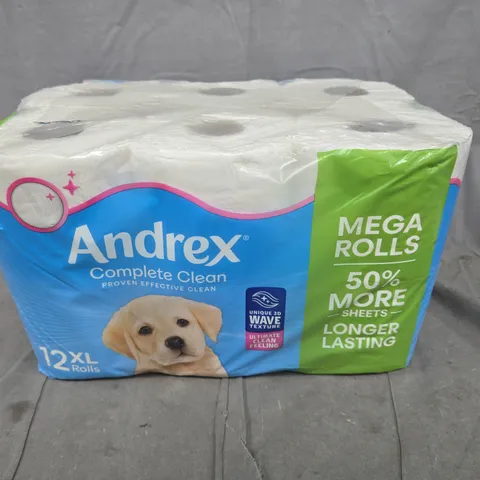 ANDREX MEGA ROLLS TOILET TISSUE PACK – 12 MEGA ROLLS