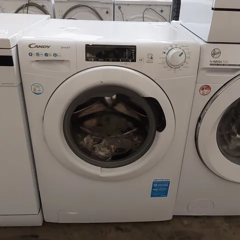 CANDY SMART CS149TE FREE STANDING WASHING MACHINE, 9 KG LOAD, 1400 RPM, ANDROID APP ENABLED, 16 PROGRAMMES, WHITE [ENERGY CLASS D]