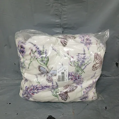 BAGGED COZEE HOME VELVETSOFT SUMMER FLORAL PRINTED THROW IN GIFTBOX LAVENDAR 152 X 203CM