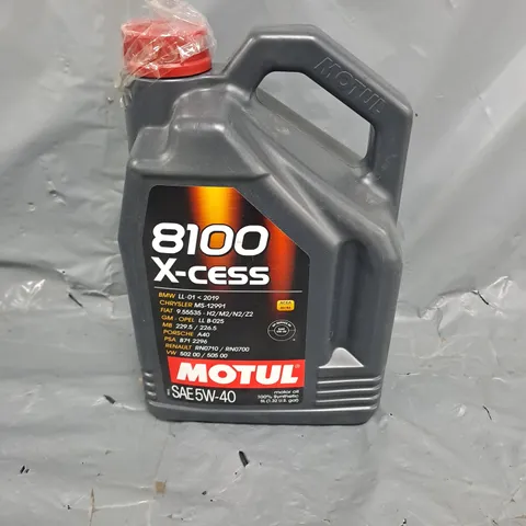 MOTUL 8100 X-CESS 5W40 AUTO ENGINE LUBRICANT ENGINE OIL 5W-40 SYNTHETIC 5L - COLLECTION ONLY