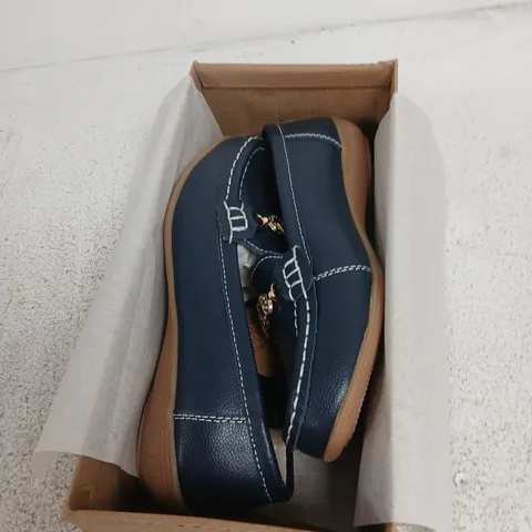 UK 4 JO & JOE KASBAH ROYAL BLUE SHOES – BOXED