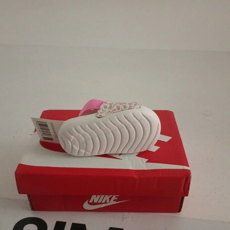 NIKE KAWA SLID PINK GLOW KIDS UK 2.5 BOXED