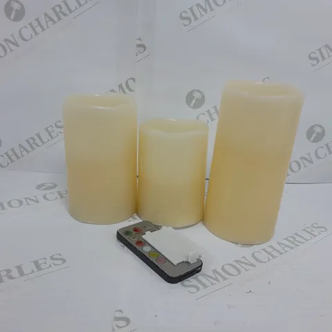 BUNDLEBERRY GOLD FLAME CANDLE SET