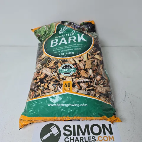 BETTER GROWING ORNAMENTAL BARK MULCH β 60 LITRE BAG