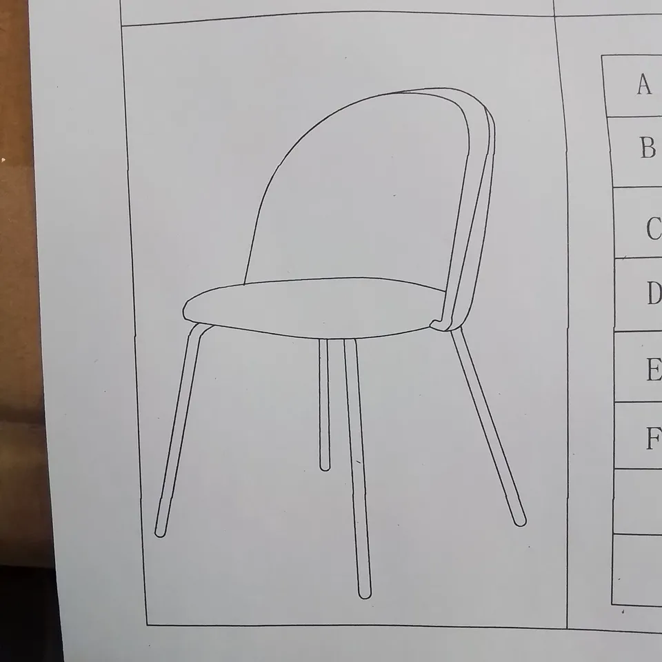 A BOXED PAIR OF BLUE VELVET UPHOLSTERED DINING/SIDE ROOM CHAIRS 