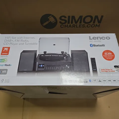 BOXED LENCO MC-460BK TURNTABLE HI-FI SYSTEM  