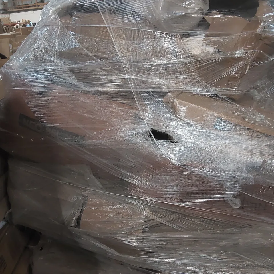 PALLET CONTAINING A LARGE ASSORTMENT OF CONSUMER PRODUCTS/FURNITURE PARTS ECT