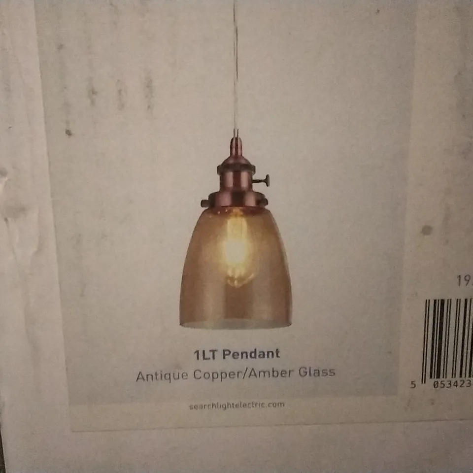 BOXED ARIENNE 1 LIGHT BELL PENDANT