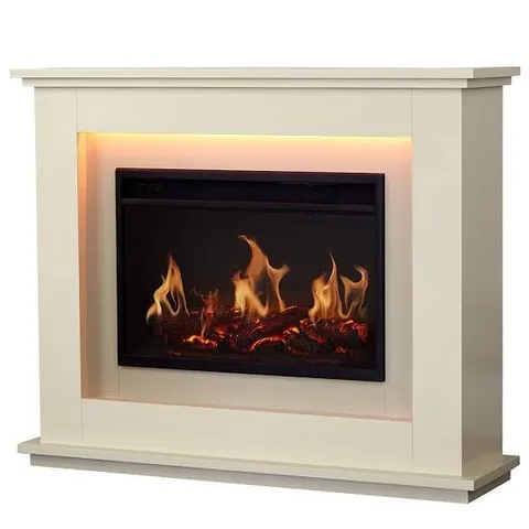 BOXED WARMLITE WL45036 WASHINGTON FIREPLACE SUITE IVORY