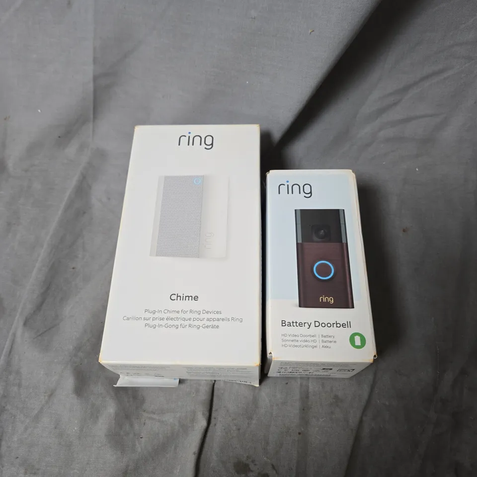 BOXED RING VIDEO DOORBELL  WITH CHIME 