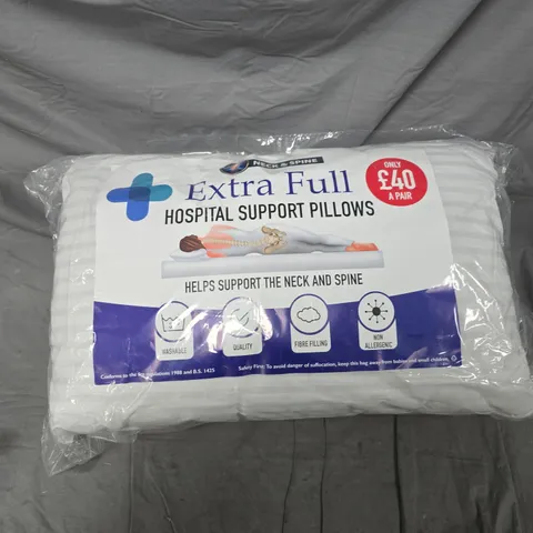 EXTRA FULL HOSPITAL SUPPORT PILLOWS – NECK & SPINE SUPPORT (PAIR)