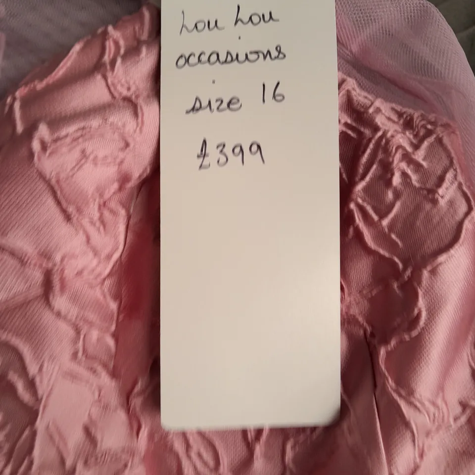 WHITE ROSE PINK OCCASIONAL DRESS - 16