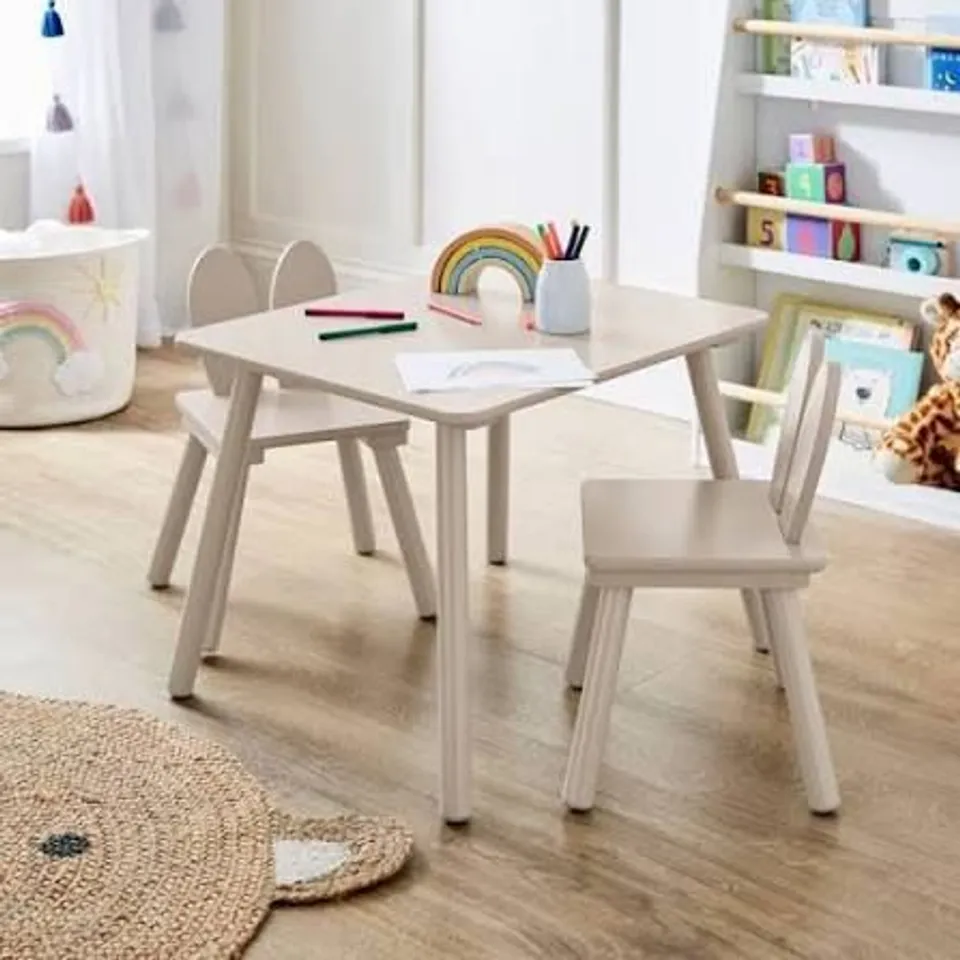 BOXED KIDS BUNNY CHAIRS AND PLAY TABLE (1 BOX)