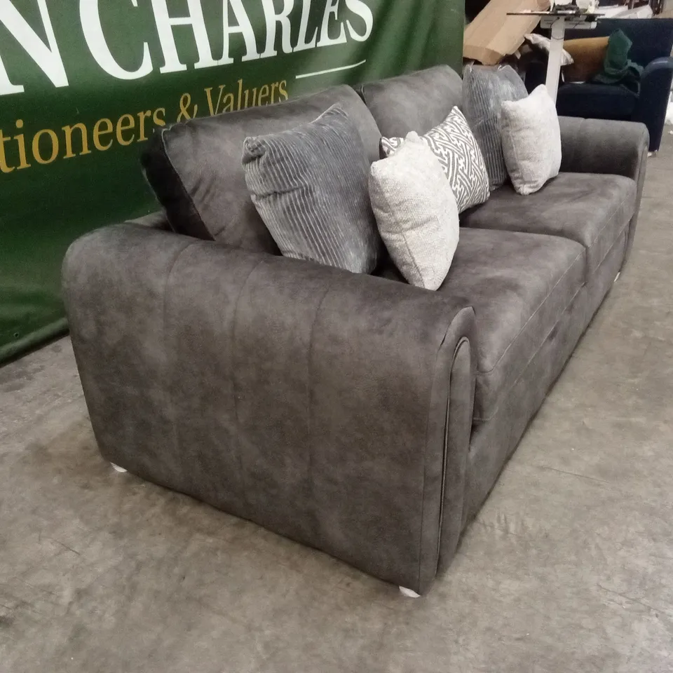 AMARA 3 SEATER SOFA - CHARCOAL RRP £1249