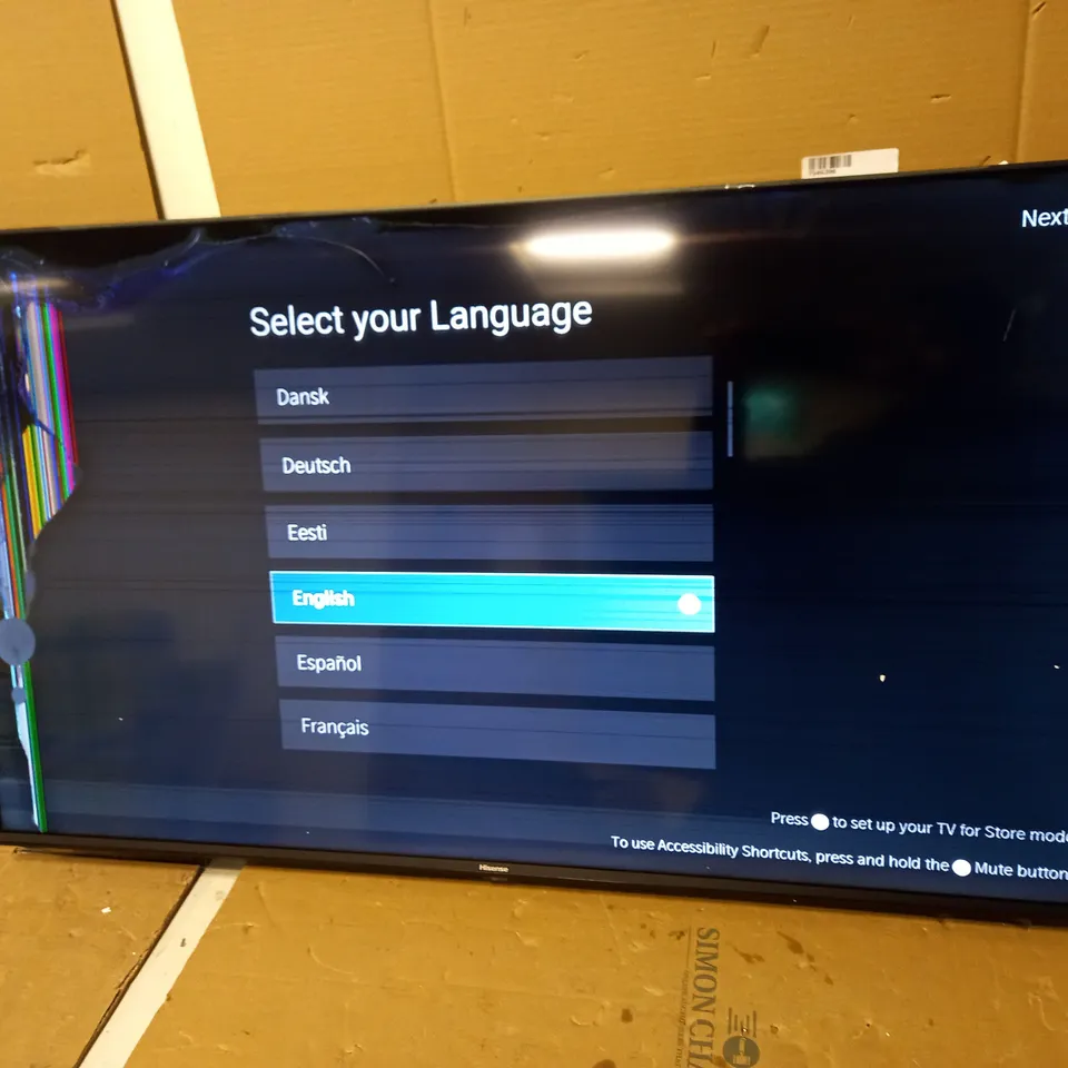 HISENSE 50A6EGTUK (50 INCH) 4K UHD SMART TV - COLLECTION ONLY 