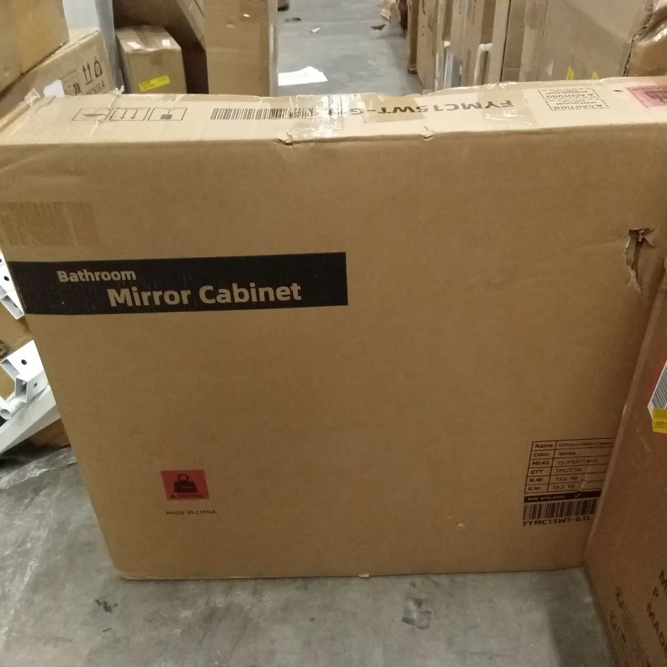 BOXED BATHROOM MIRROR CABINET (1 BOX)