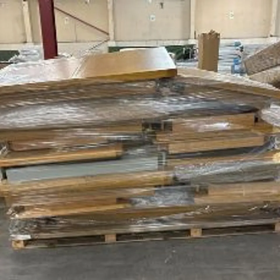 LARGE PALLET OF ASSORTED FURNITURE PARTS - MOSTLY TABLE PARTS 
